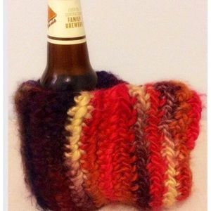 Crochet drink mitt